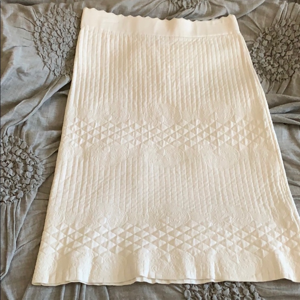 NWOT Parker cream bodycon skirt. Size XS